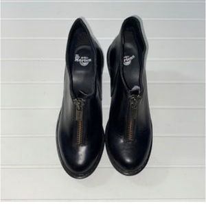 Dr. Martens Women’s Jolene Smooth Leather Zip Front Ankle Boots made in England